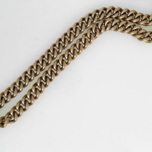 Yellow 8 Karat Polished Hollow Curb Estate Chain Width 6.1 mm, 14kt. clasp.
Length 20 in 
Gram Weight 23.2 gr