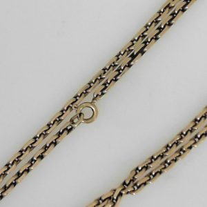 Yellow 14 Karat Polished Fancy Link Estate Chain 
Length 22 in 
Gram Weight 22.89 gr