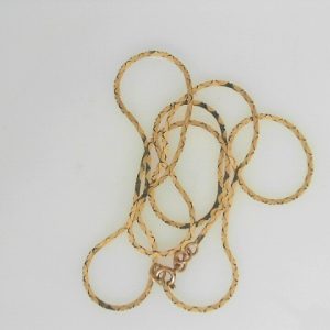 Yellow 10 Karat Polished Fancy Link Estate Chain 
Length 20 in 
Gram Weight 4.07 gr