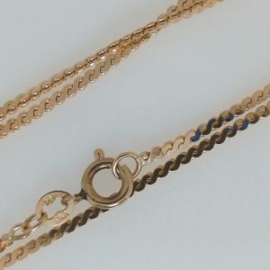 Yellow 14 Karat Polished Fancy Link Estate Chain 
Length 18 in 
Gram Weight 5.42 gr