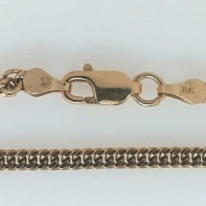Yellow 10 Karat Polished Curb Estate Chain 
Length 26 in 
Gram Weight 12 gr