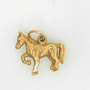 Horse Estate Pendant/Charm
10 Karat Yellow Pendant/Charm
Gram Weight 1.52 Chain Style: No Chain 10 Karat Yellow