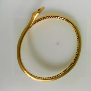 Yellow 14 Karat Polished Bangle Bracelet 
 
Gram Weight 10.49 gr