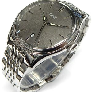 Oris Dress 
Vendor Style #: Oris Artelier 7721 4053
40 StainlessSteel Bracelet 
Dial:Grey
Box Included/Papers Included
Condition Like New
1 Year Warranty