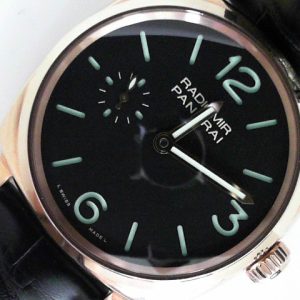 Gents Estate Watch Panerai Chronograph 2019
Vendor Style #: PAM00575 Radiomir 1940 OP6973PL0010234
42 18 Karat Strap 
Dial:Black Arabic hash
Box Included/Papers Included
Condition Like new
1 Year Warranty