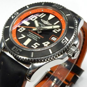 Estate Breitling Divers Year: 2013
Vendor Style #: A17364 SuperOcean Ltd. Ed. SN: 1477647 
42mmmm StainlessSteel
Dial: Black Arabic 
Box Included/Papers Included
Condition Good
1 Year Warranty