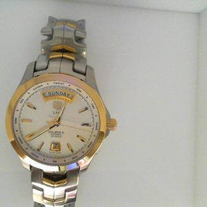 Estate Tag Heuer Dress 
Vendor Style #: Link Day Date WJF2050 SN: RWE8004 
42mm 18K/Stainless Steel
Dial: Silver striped hah 
Box Not Included/Papers Not Included
Condition Good
1 Year Warranty