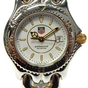 Estate Tag Heuer Dress Year: 1997
Vendor Style #: WG1322-2 S/el quartz SN: EV7115 
28.5mmmm StainlessSteel
Dial: White hash 
Box Not Included/Papers Not Included
Condition Fair
1 Year Warranty