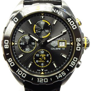 Estate Tag Heuer Chronograph 
Vendor Style #: CAZ201B Senna Special Edition SN: WZH7237 
44mm StainlessSteel
Dial: Black hash 
Box Included/Papers Included
Condition Very good
1 Year Warranty