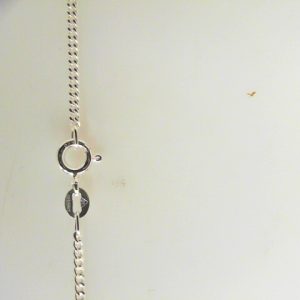 White Silver Curb Chain Length 20 4.08 gr