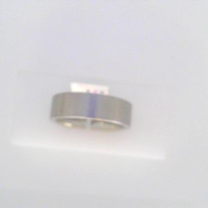 White Cobalt Satin Band Ring 
Size: 10