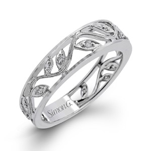 Diamond Wedding/Anniversary Ring 
18 Karat White Wedding/Anniversary Ring 
Finger Size 7 
 Center Diamond Shape: Round; Clarity: VS1; Colour: F/G 0.06