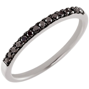 Diamond Wedding/Anniversary Ring 
14 Karat White/Black Wedding/Anniversary Ring 
Finger Size 7 
 Center Diamond Shape: Round 0.22