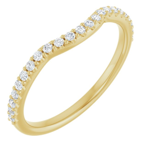 Diamond Wedding/Anniversary Ring 
14 Karat White Wedding/Anniversary Ring 
Finger Size 7 
 Center Diamond Shape: Round; Clarity: SI2; Colour: G/H 0.2