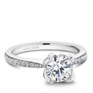 Diamond Semi-Mount Ring 
Platinum White Ring 
Finger Size 4.5 Gram Weight 4.3 
 Center Diamond Shape: Round; Clarity: SI1; Colour: G/H