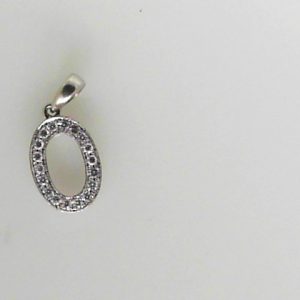 Estate Diamond Pendant/Necklace 
18 Karat White Estate Diamond Pendant 
Gram Weight 1 Chain Style: No Chain 
20 Center Diamonds Shape: Round; Clarity: SI1; Colour: H 0.15