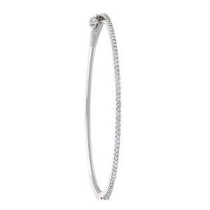 Diamond Bracelets 
14 Karat White Diamond Bracelet 
 
62 Center Diamonds Shape: Round Clarity: SI1 Colour: G/H 0.62