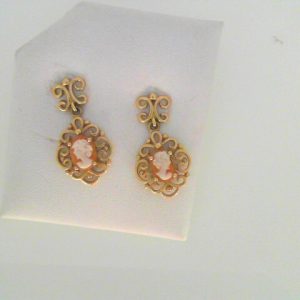 Earrings with 
14 Karat Yellow 
 Gram Weight 4.2