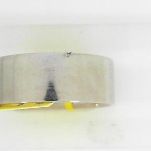 White Platinum Polished Band Estate Ring Width 8.1 mm 
Size: 11 
Gram Weight 16.3 gr