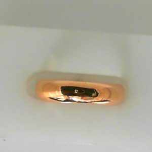 Rosé 18 Karat Polished Band Estate Ring 
Size: 5.5 
Gram Weight 4.9 gr