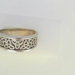 White 14 Karat Polished Band Ring 
Size: 9.75 
Gram Weight 6.23 gr