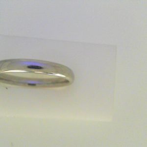 White Platinum Polished Band Ring Width 3.25 mm 
Size: 11