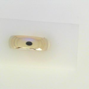 White 14 Karat Polished Dome Ring 
Size: 6 
Gram Weight 6.42 gr