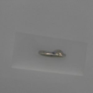 White 14 Karat Polished Band Ring 
Size: 5 
Gram Weight 2.94 gr