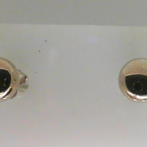 White 14 Karat Polished Stud Earring 
Gram Weight 1.58 gr