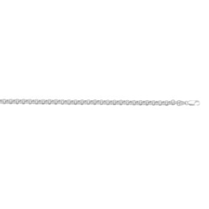 White 14 Karat Polished Open Link Chain 
Length 18 in 
Gram Weight 3.63 gr