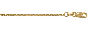 Yellow 14 Karat Polished Cable Link Chain Width 1.44 mm 
Length 18 in 
Gram Weight 3.64 gr