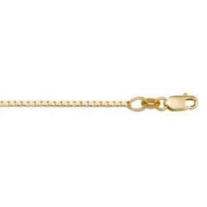 Yellow 18 Karat Polished Box Chain 
Length 16 in 
Gram Weight 4.38 gr