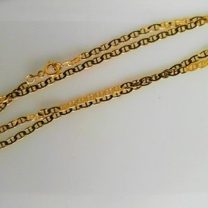 Yellow 14 Karat Polished Marine Chain 
Length 16 in 
Gram Weight 2.64 gr