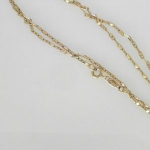 Yellow 18 Karat Polished Marine Estate Chain 
Length 24 in 
Gram Weight 7 gr