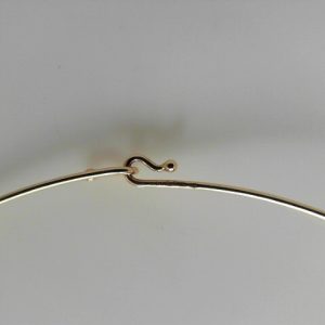 Yellow 14 Karat Polished Bangle Estate Chain 
Length 16 in 
Gram Weight 3 gr