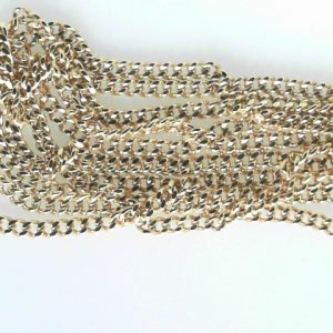 Yellow 19 Karat Polished Curb Estate Chain Width 2.1 mm 
Length 25.5 in 
Gram Weight 10.06 gr