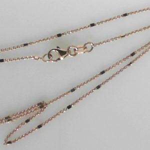 Rosé 18 Karat Bead Estate Chain Length 18 Discount: 30
Gram Weight: 2.2