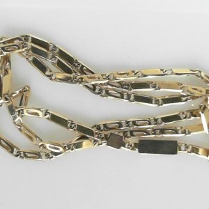 Yellow 18 Karat Polished Fancy Link Estate Chain 
Length 20 in 
Gram Weight 16.2 gr