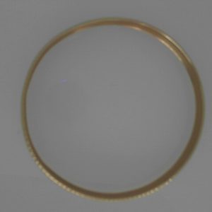 Yellow 14 Karat Matte' Bangle Estate Bracelet 
 
Gram Weight 10.9 gr