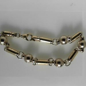Yellow 14 Karat Polished Fancy Link Estate Bracelet 
Length 7.5 in 
Gram Weight 14.2 gr