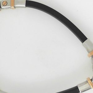 Rose/White 18 Karat/Rubber Polished Ottagono Estate Bracelet 
Length 7 in 
Gram Weight 7.77 gr