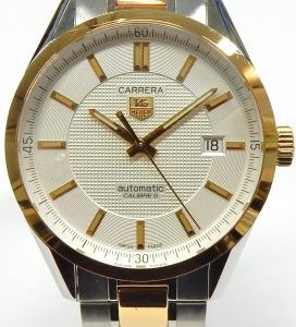 Gents Estate Watch - Tag Dress 2012
Vendor Style #: Carrera Calibre 5 WV215A
39 18K/Stainless Steel Bracelet 
Dial:White
Box Included/Papers Included
Condition Never Refinished
1 Year Warranty