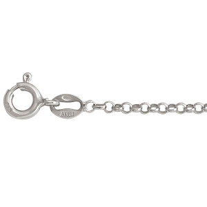 Yellow Sterling Silver Polished Rolo Chain 
Length 20 in 
Gram Weight 3.23 gr