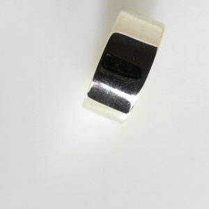 White Sterling Silver Polished BAND Ring