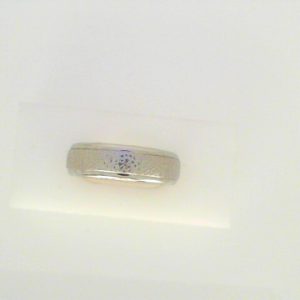 White Cobalt Hammered Band Ring 
Size: 10