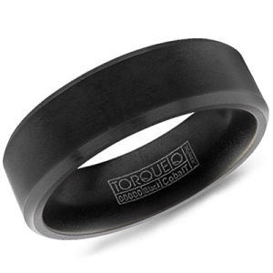 JR 96191- Black Cobalt/Carbon Fibre Band Ring Width 7 mm 
Size: 12.25